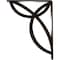 Ekena Millwork Versailles Wrought Iron Bracket, (Single center brace), Antiqued Brass 1 1/2"W x 7 1/2"D x 10"H BKTM01X07X10SVEABS - alternate 7
